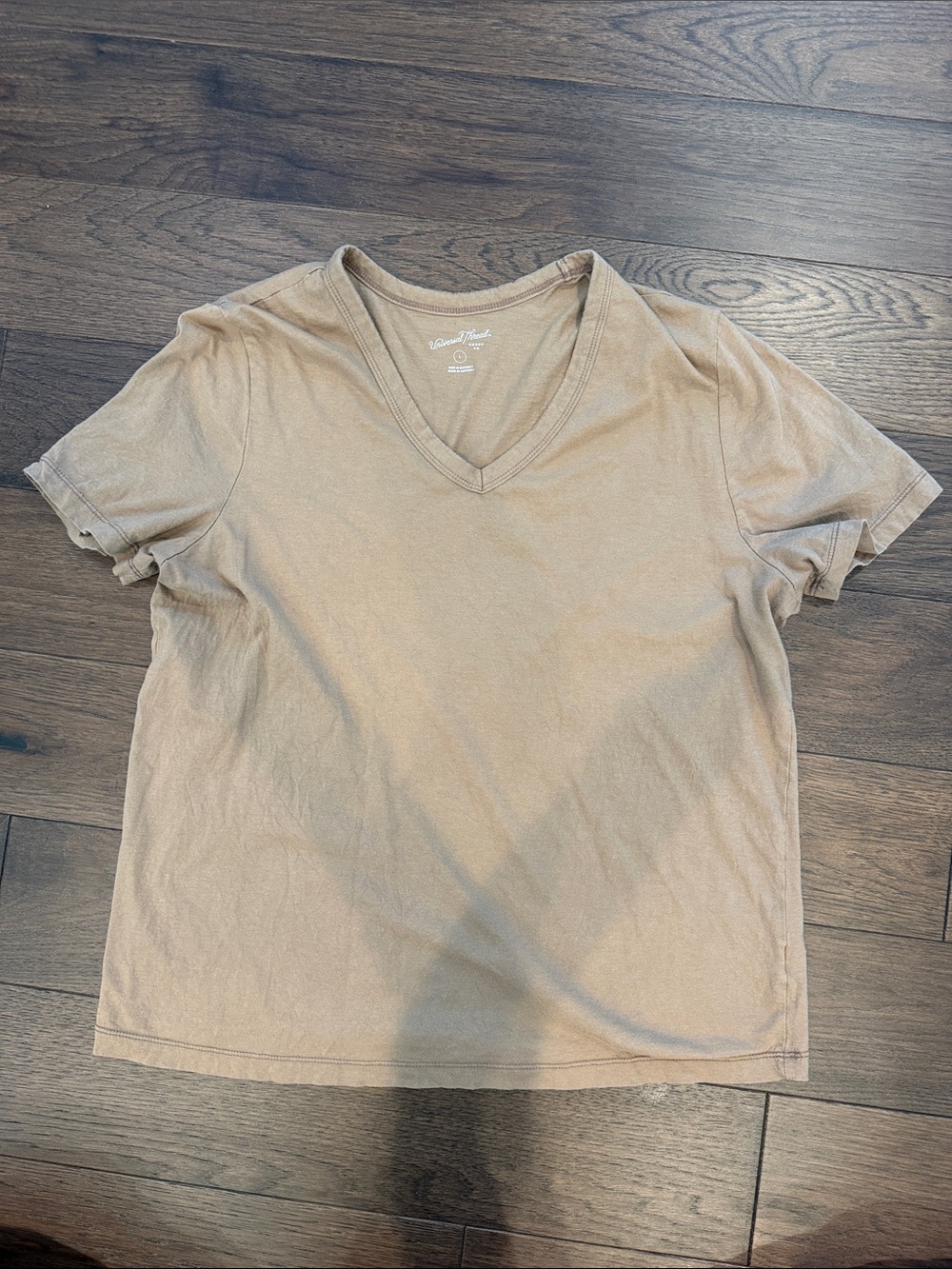Universal Thread Tan Crewneck Tee Size Large - C45-043